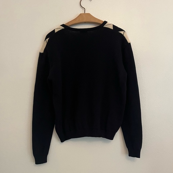 John Galt Argyle Button Up Sweater - Picture 3 of 4